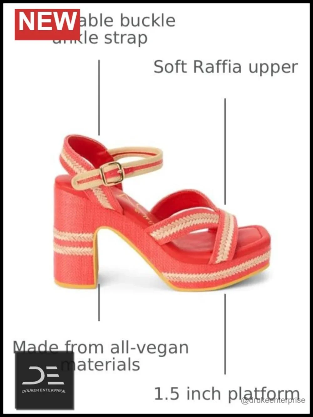Espadrille Wedge Sandals Raffia Jute Ankle Strap Platform Boho